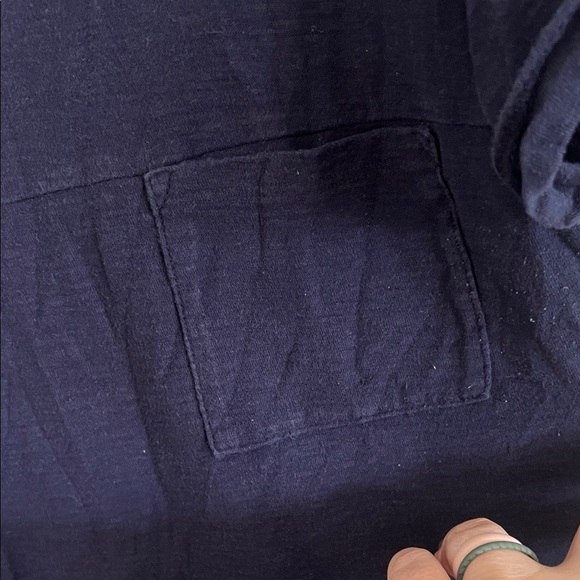 GAP Maternity Dark Navy Short Sleeve Crewneck Tee - Picture 3 of 5